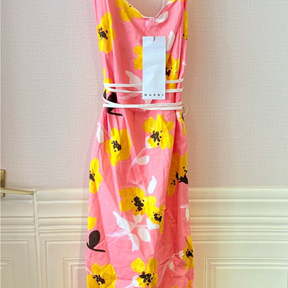 Marni Pink Floral Dress